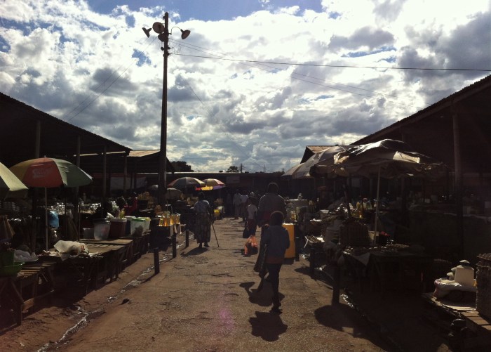 Mercado artesanía Zambia