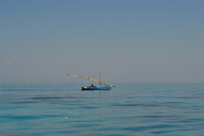 Dhow en Mozambique