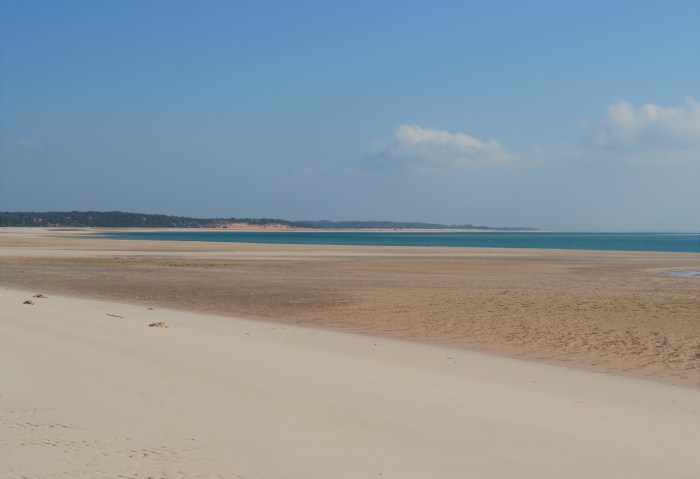 Playa desierta en Mozambique